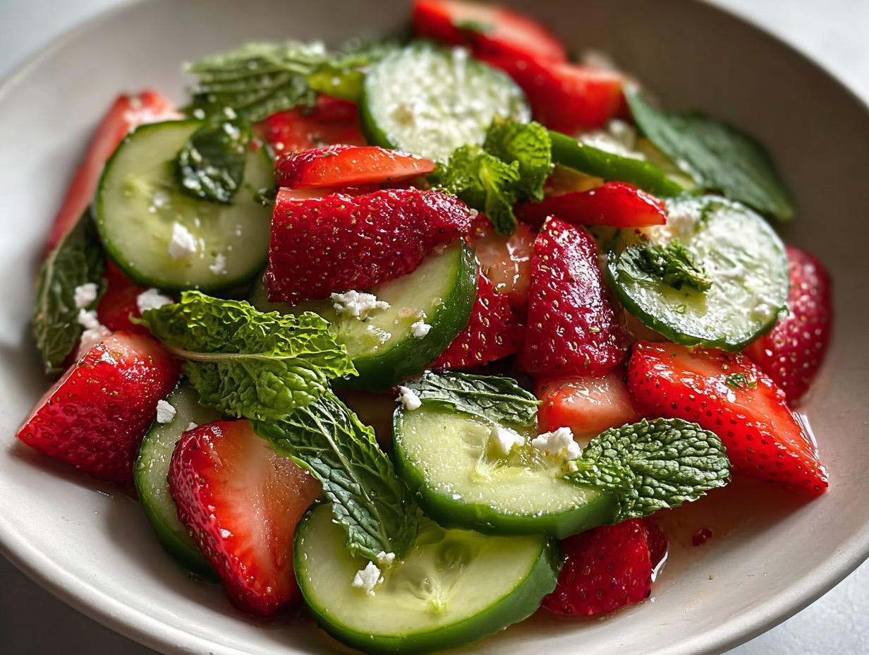 Refreshing Cucumber Strawberry Salad: Quick & Amazing 6 Refreshing Cucumber Strawberry Salad: Quick & Amazing - Cucumber Strawberry Salad Refreshing - additional detail