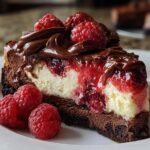 Dark Chocolate Raspberry Cheesecake