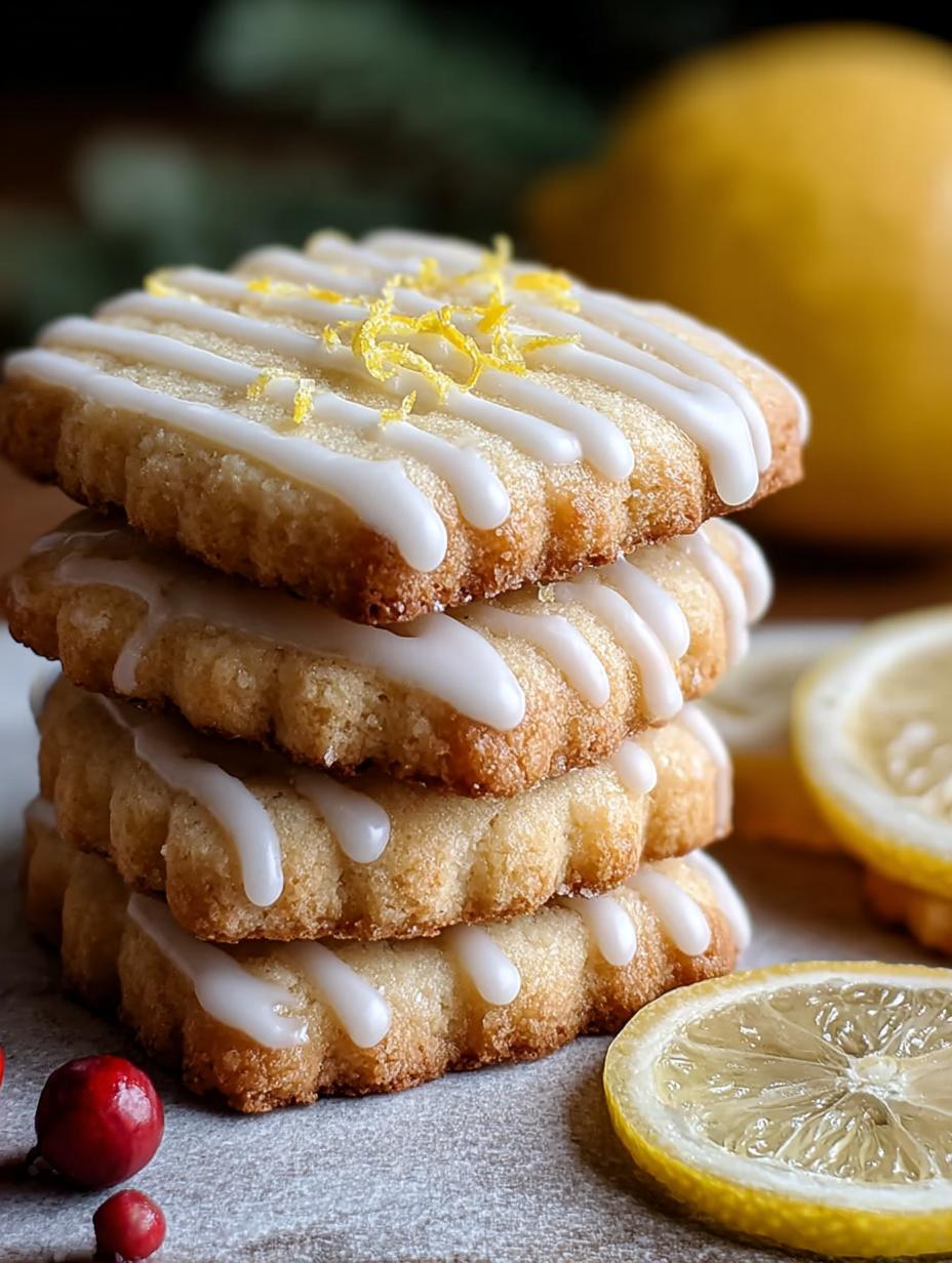 Easiest Lemon Glazed Shortbread: 1 Blissful Bite - Easiest Lemon Glazed Shortbread - additional detail