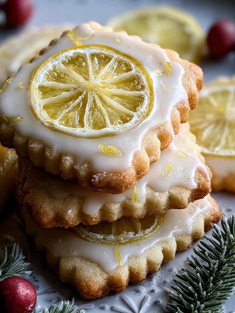 Easiest Lemon Glazed Shortbread