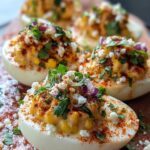 Elote Deviled Eggs