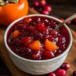 Festive Persimmon Cranberry Sauce