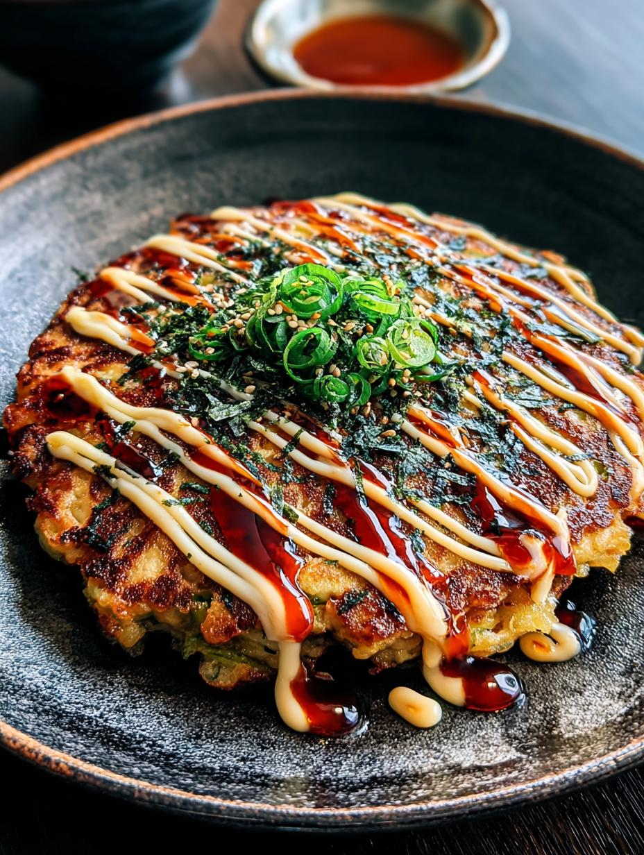Flavorful Vegan Okonomiyaki: 1 Amazing Japanese Recipe - Flavorful Vegan Okonomiyaki Japanese - main visual representation