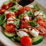 Fresh Cucumber Caprese Salad