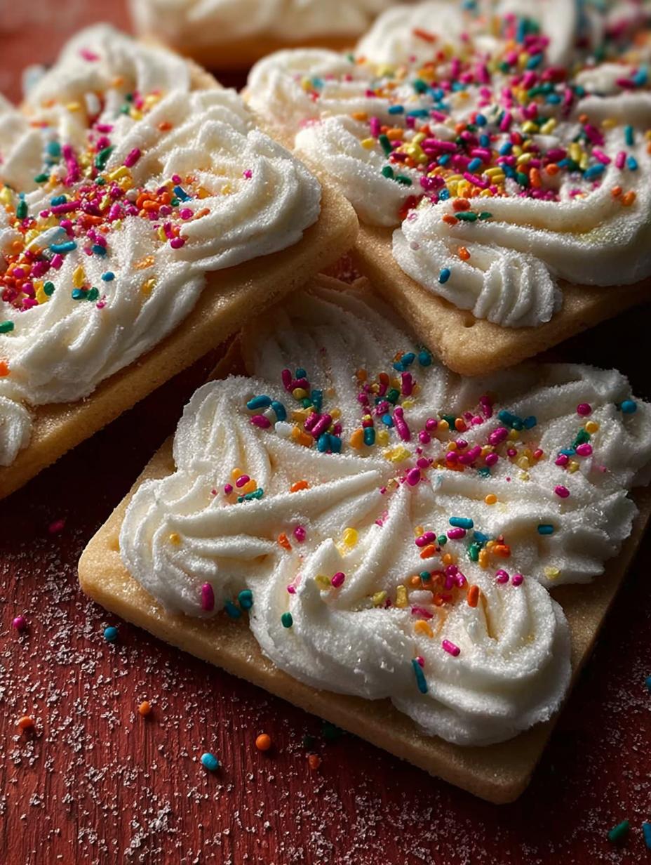 Frosted Shortbread Cookies