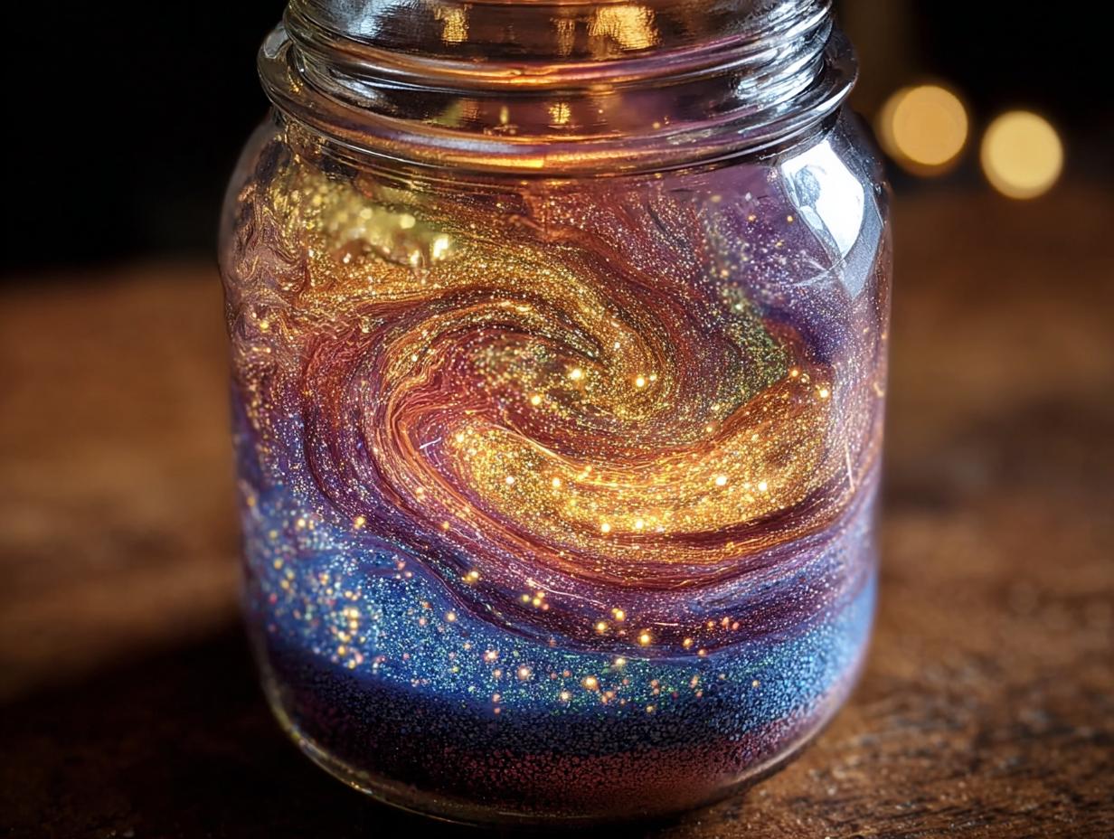 Galaxy Calm Jar Diy
