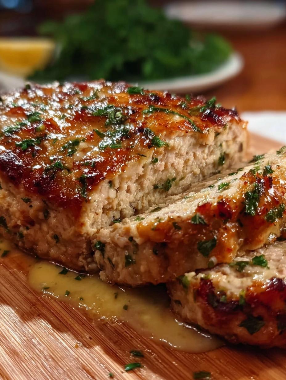 Amazing Garlic Parmesan Chicken Meatloaf - Garlic Parmesan Chicken Meatloaf - main visual representation