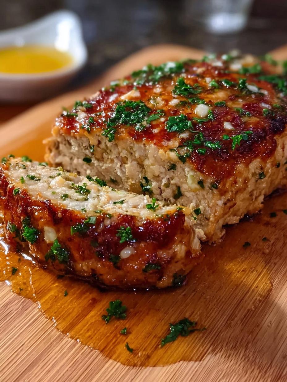 Amazing Garlic Parmesan Chicken Meatloaf - Garlic Parmesan Chicken Meatloaf - additional detail
