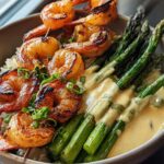 Grilled Shrimp Bowl Asparagus