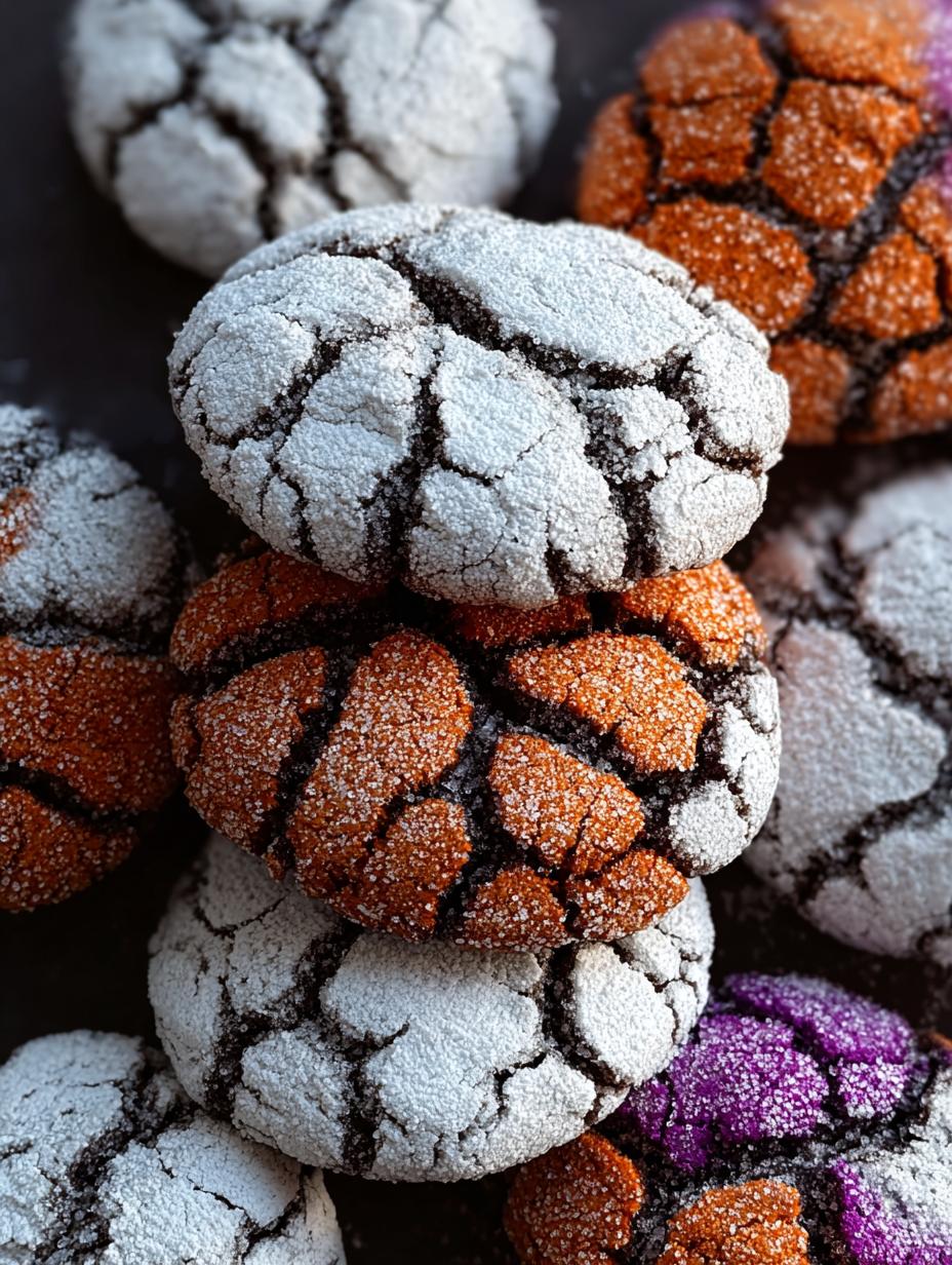 Delicious Halloween Crinkle Cookies Recipe 10 5 Delicious Halloween Crinkle Cookies Recipe 10 - Halloween Crinkle Cookies - additional detail