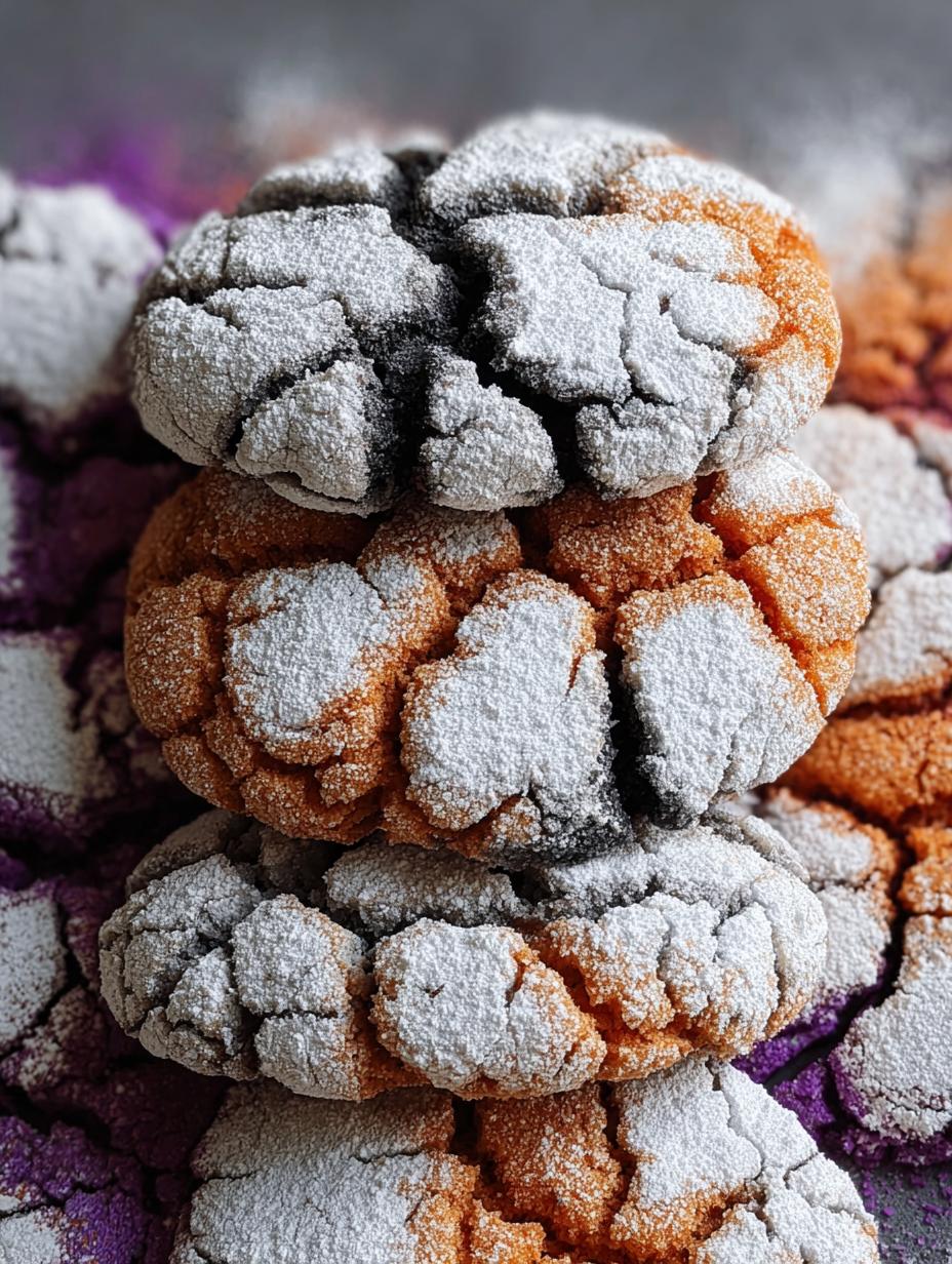 Delicious Halloween Crinkle Cookies Recipe 10 6 Delicious Halloween Crinkle Cookies Recipe 10 - Halloween Crinkle Cookies - additional detail