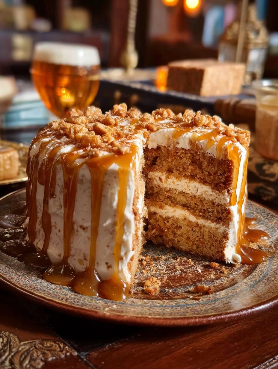 Harry Potter Butterbeer Cake