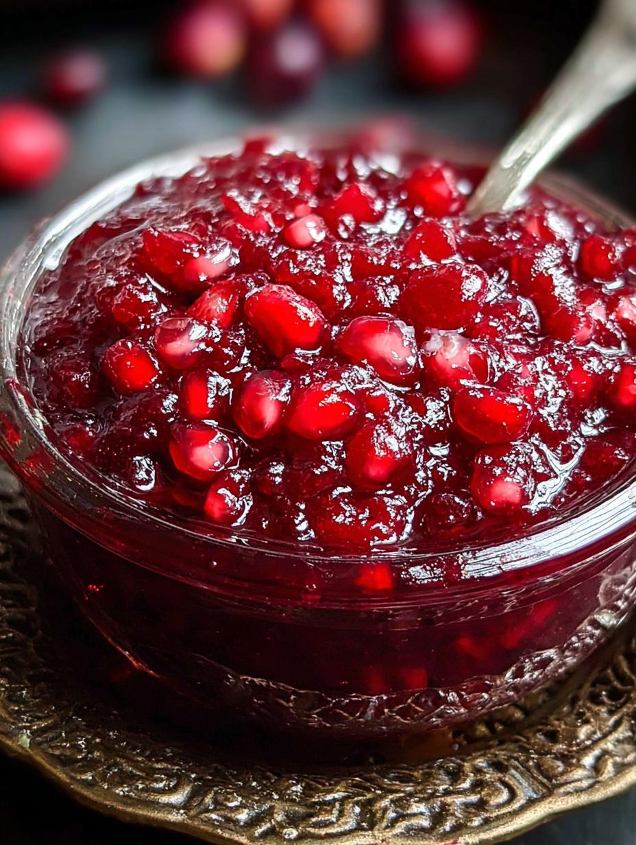 Irresistible Pomegranate Cranberry Sauce