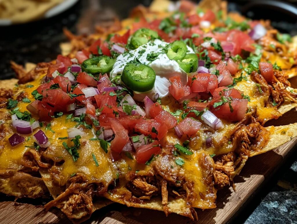 Loaded Chicken Nachos Feast