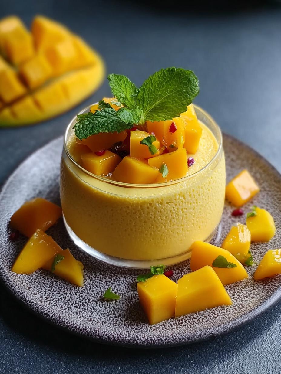 Amazing Mango Mousse Recipe (10 mins) - Mango Mousse - main visual representation