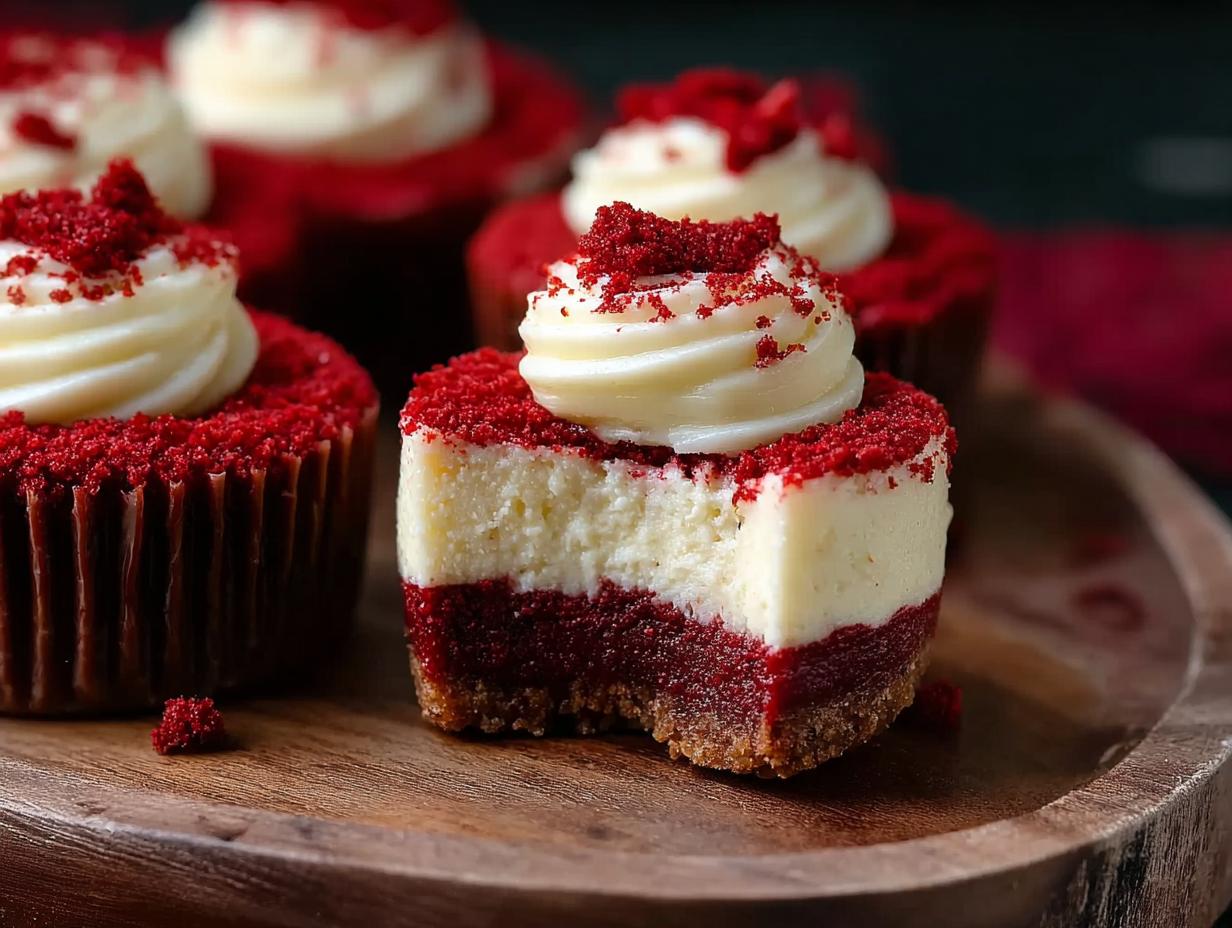 Mini Red Velvet Cheesecakes: Amazing 2-Hour Treat - Mini Red Velvet Cheesecakes - main visual representation