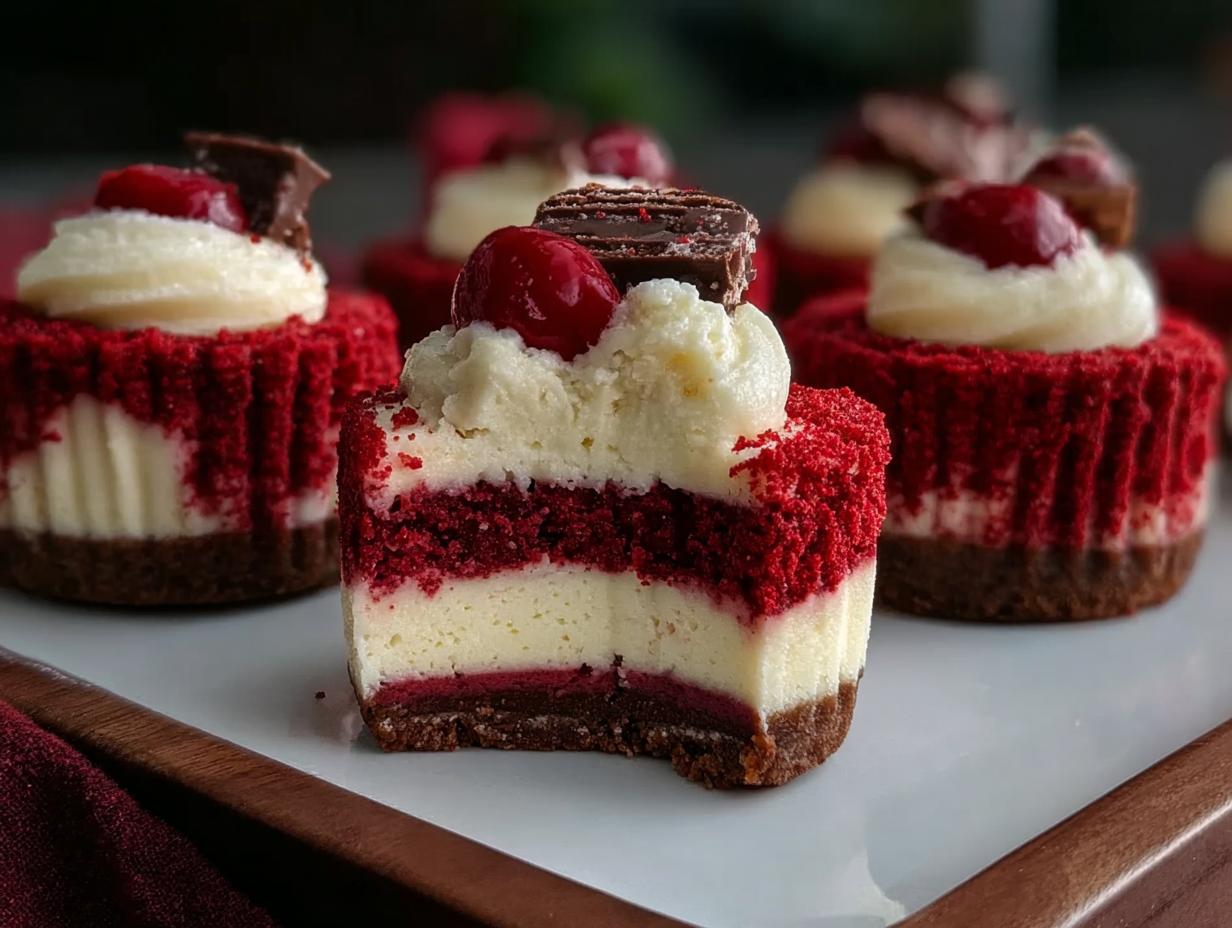 Mini Red Velvet Cheesecakes: Amazing 2-Hour Treat - Mini Red Velvet Cheesecakes - additional detail