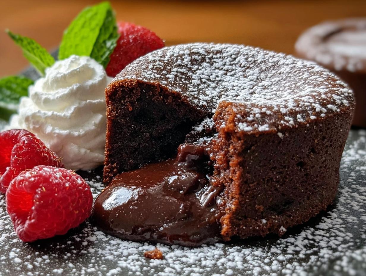 Molten Lava Chocolate Cake - close-up of ingredients