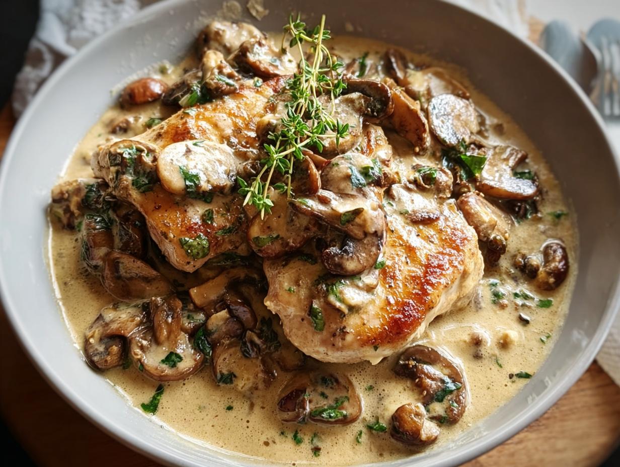 Mushroom Chicken: Creamy Comforting 1-Hour Meal 5 Mushroom Chicken: Creamy Comforting 1-Hour Meal - Mushroom Chicken Creamy Comforting - additional detail