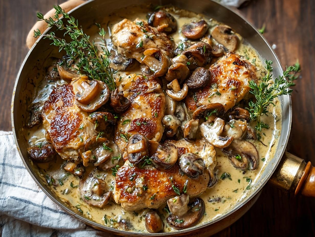 Mushroom Chicken Creamy Comforting