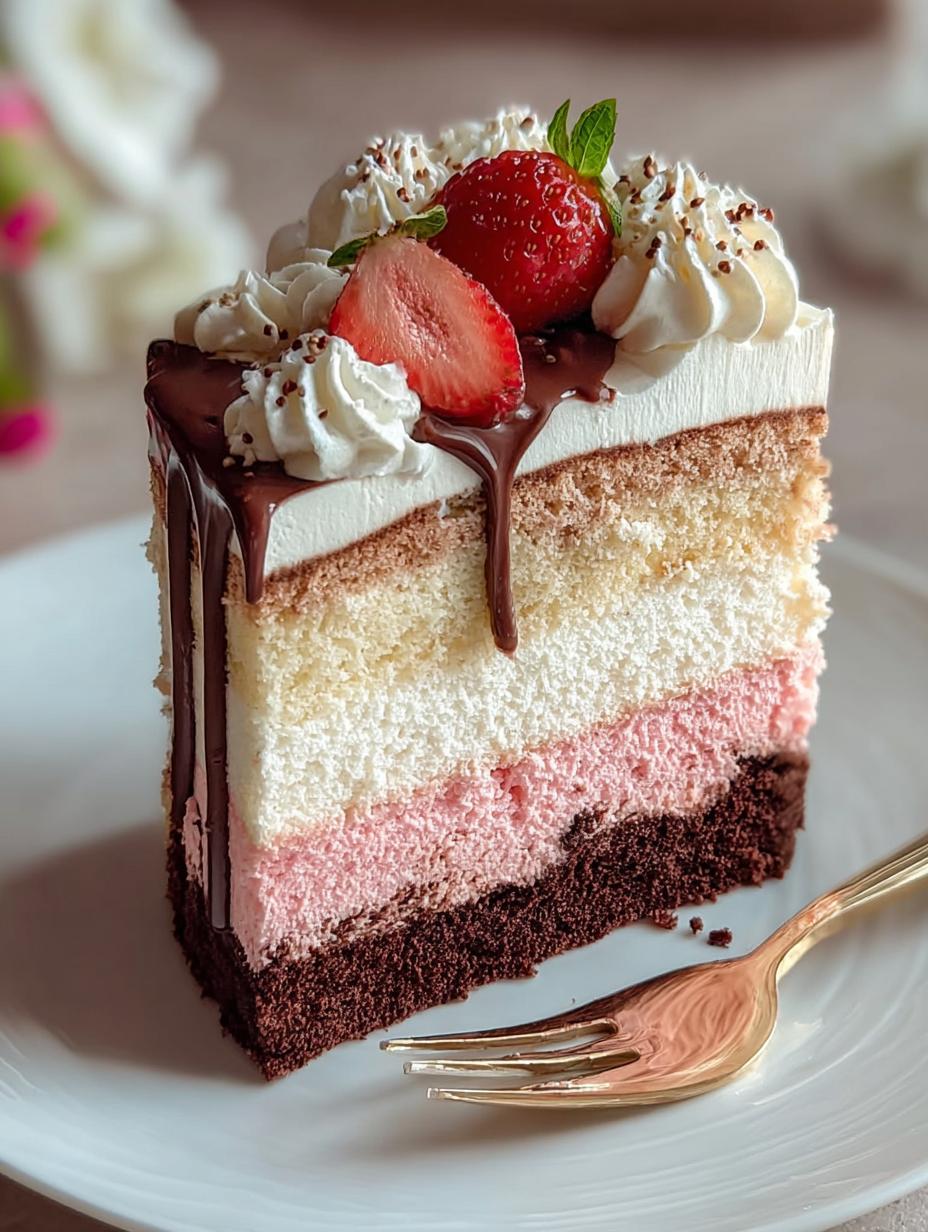 Neapolitan Cake: 3 Dreamy Layers Dessert - Neapolitan Cake Layered Dessert - main visual representation
