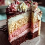 Neapolitan Cake Layered Dessert