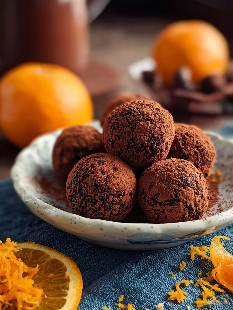 Amazing Orange Chocolate Christmas Truffles - Orange Chocolate Christmas Truffles - additional detail