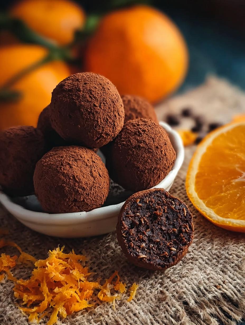 Amazing Orange Chocolate Christmas Truffles - Orange Chocolate Christmas Truffles - additional detail