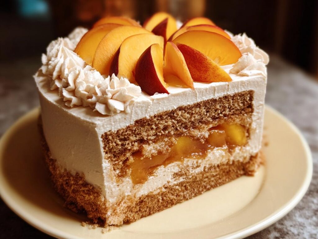 Peach Cake Brown Sugar