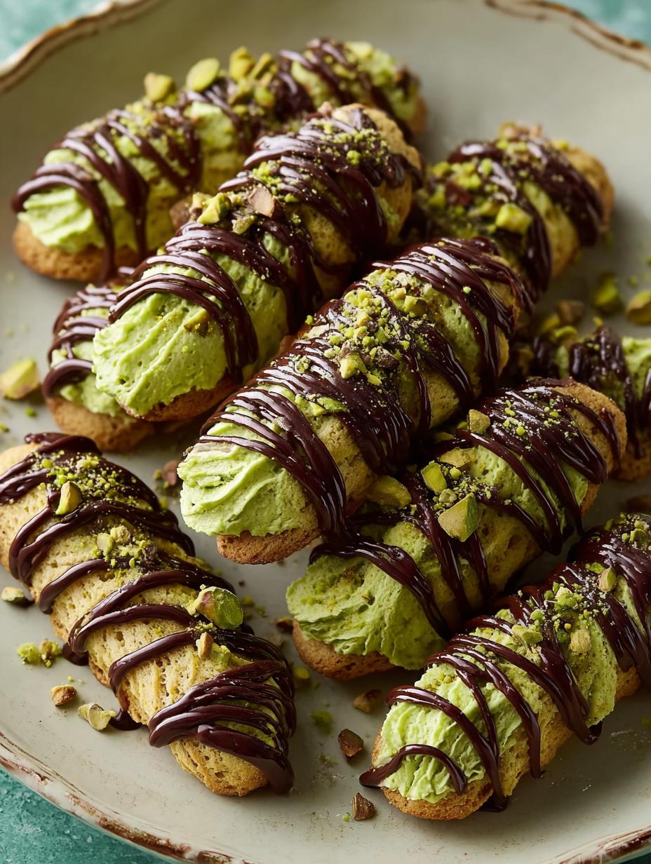 Pistachio Cream Cheese Fingers