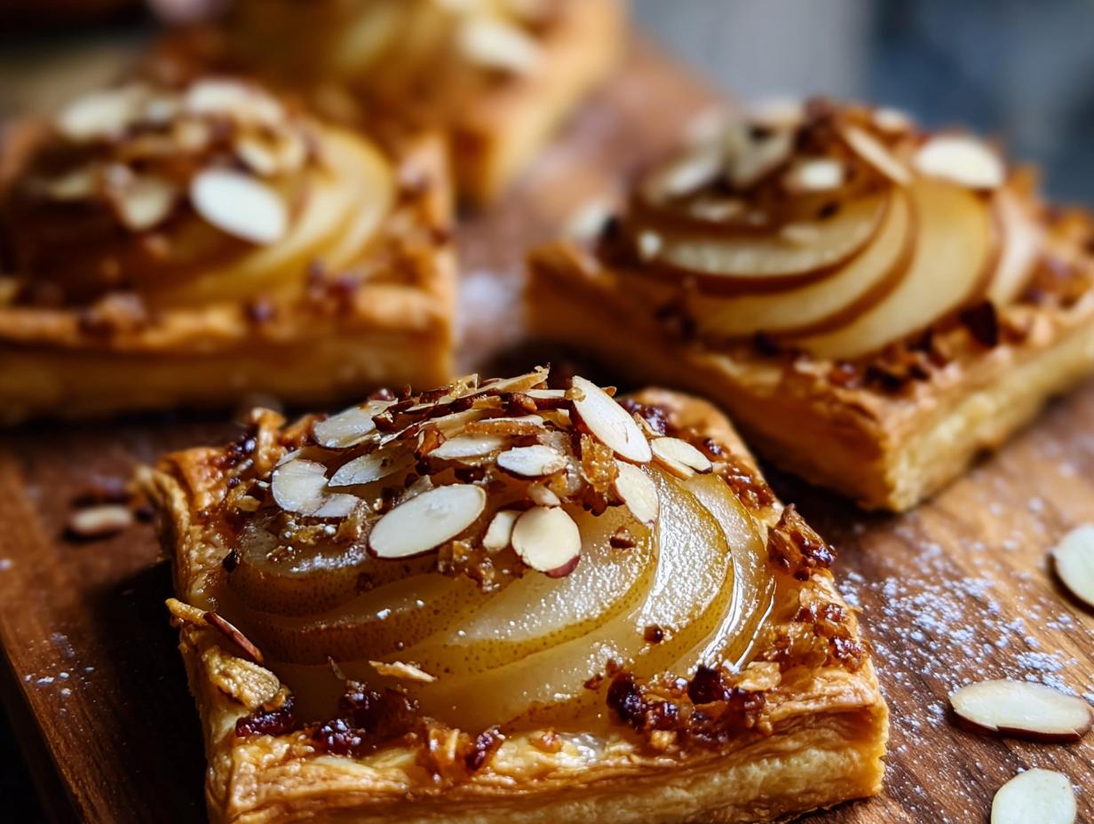 Puff Pastry Pear Tarts