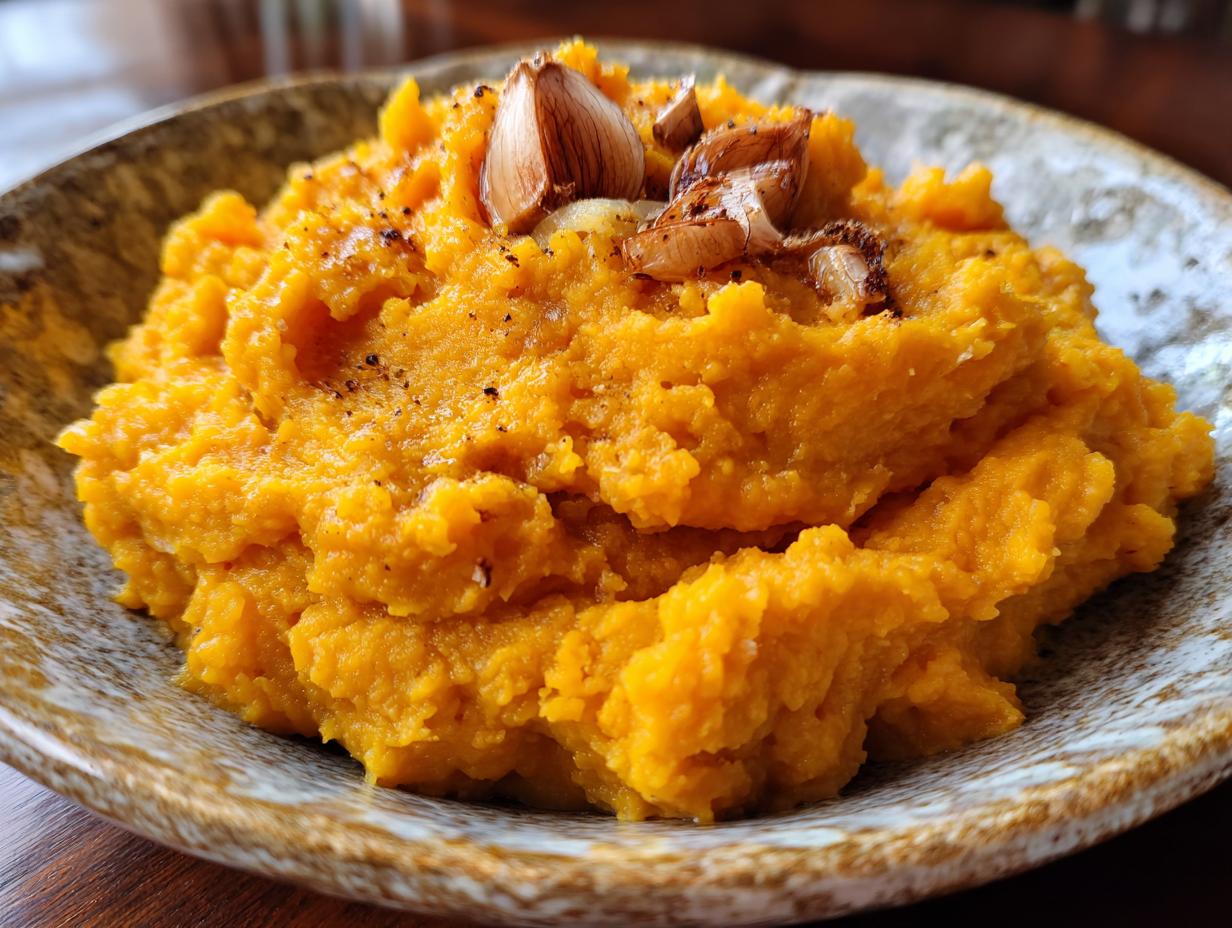 Roasted Garlic Mashed Butternut: 1 Irresistible Recipe 5 Roasted Garlic Mashed Butternut: 1 Irresistible Recipe - Roasted Garlic Mashed Butternut - additional detail