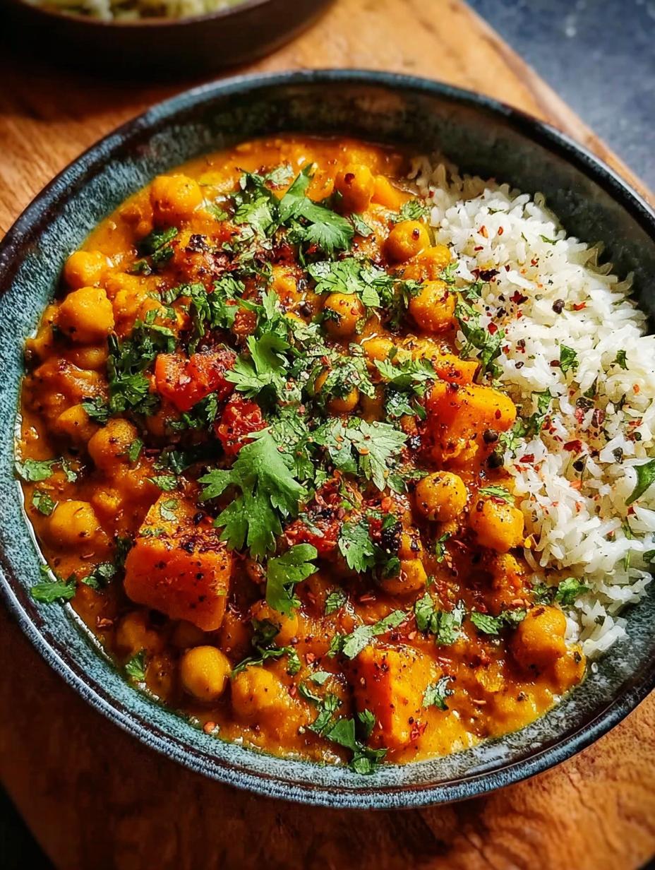 Amazing Roasted Pumpkin Chickpea Curry - Roasted Pumpkin Chickpea Curry - main visual representation