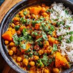 Roasted Pumpkin Chickpea Curry