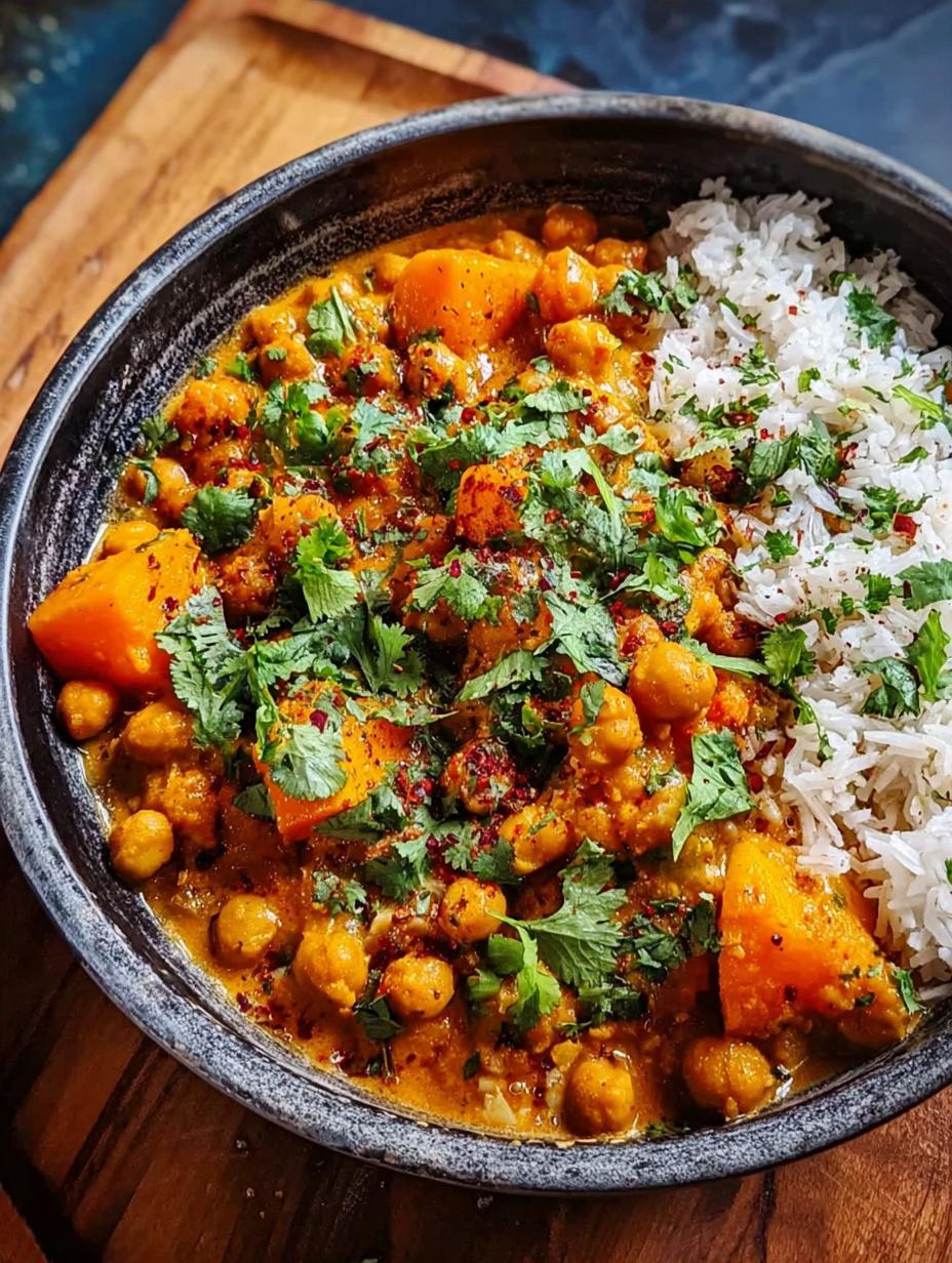 Roasted Pumpkin Chickpea Curry
