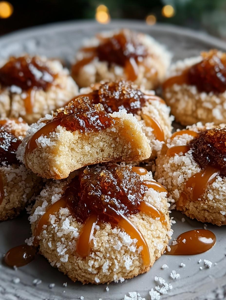 Salted Caramel Thumbprint Cookies: 12 Easy Steps - Salted Caramel Thumbprint Cookies - additional detail