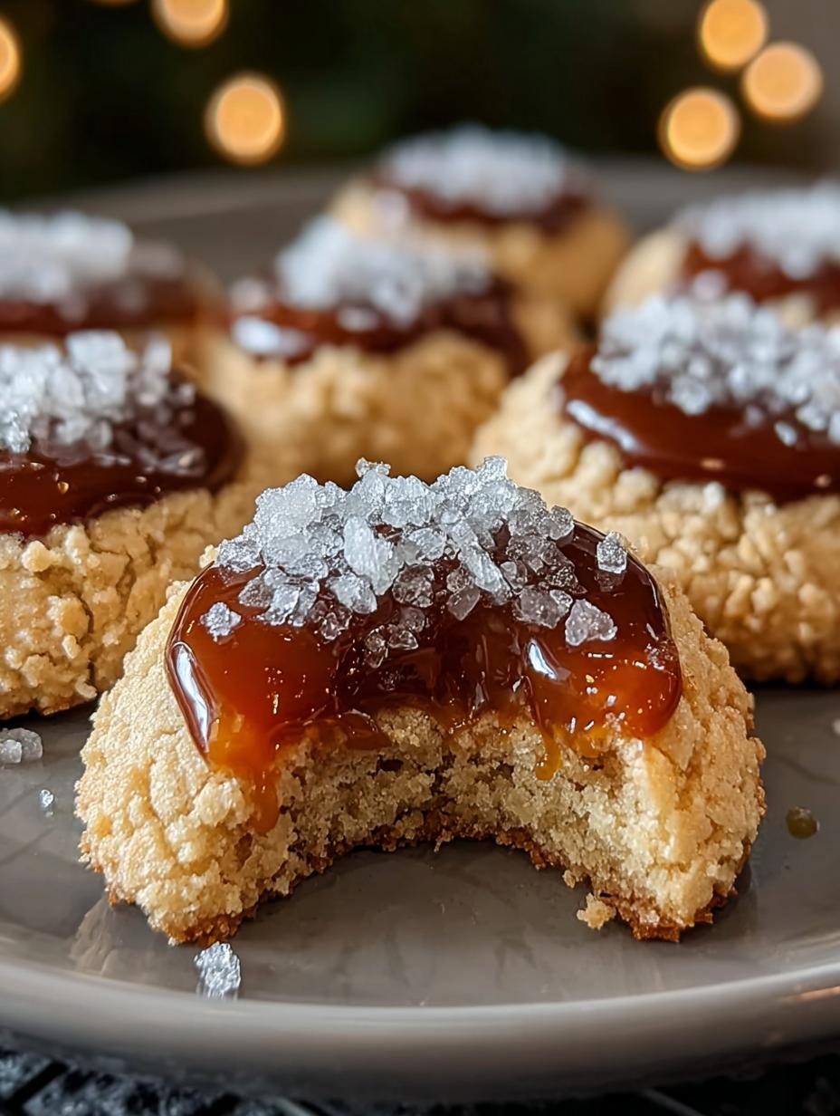 Salted Caramel Thumbprint Cookies: 12 Easy Steps - Salted Caramel Thumbprint Cookies - additional detail