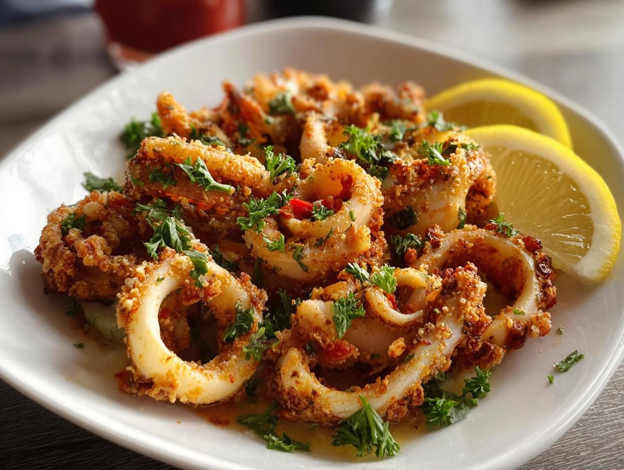 Amazing Sauteed Cajun Calamari in 10 minutes 5 Amazing Sauteed Cajun Calamari in 10 minutes - Sauteed Cajun Calamari - main visual representation