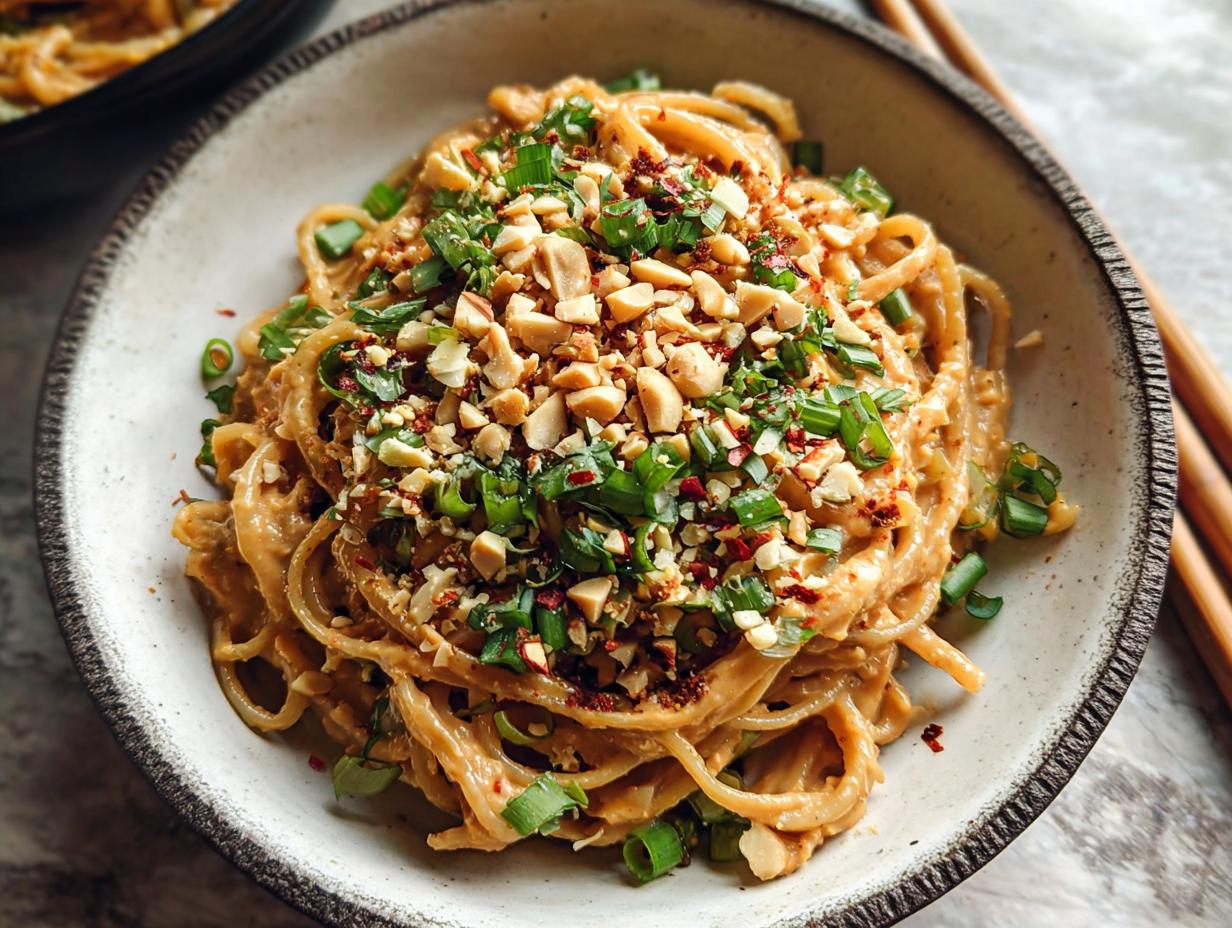 Spicy Peanut Butter Noodles: 1 Great Meal - Spicy Peanut Butter Noodles - additional detail