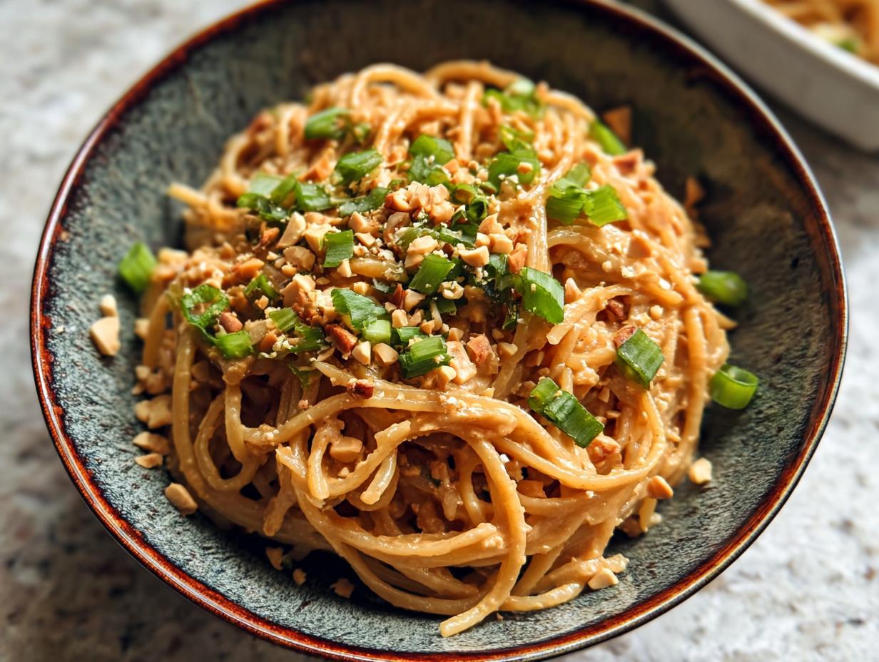 Spicy Peanut Butter Noodles: Amazing 20-Min Recipe - Spicy Peanut Butter Noodles - additional detail
