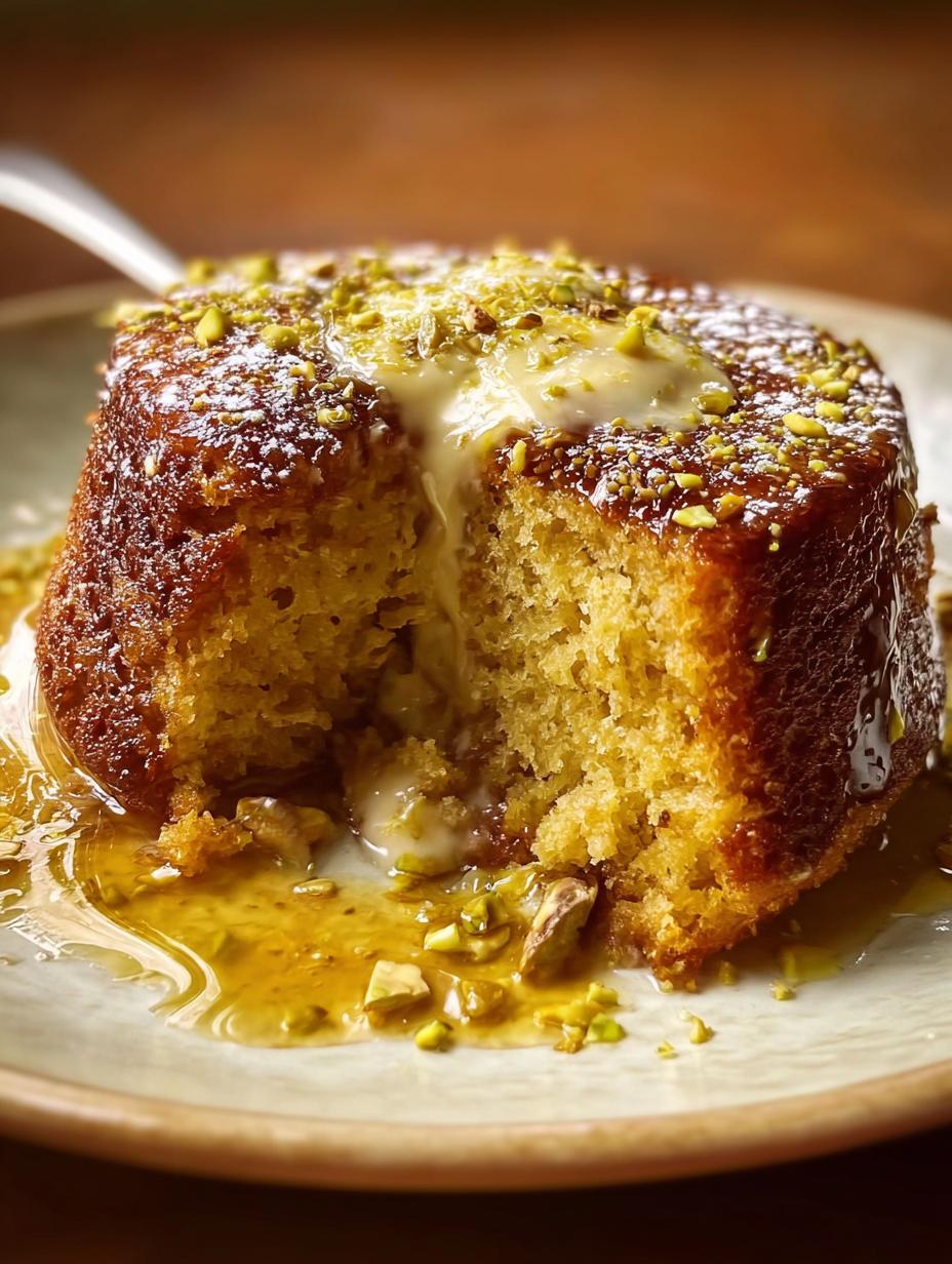 Amazing Sticky Pistachio Sponge Pudding 5 Amazing Sticky Pistachio Sponge Pudding - Sticky Pistachio Sponge Pudding - main visual representation