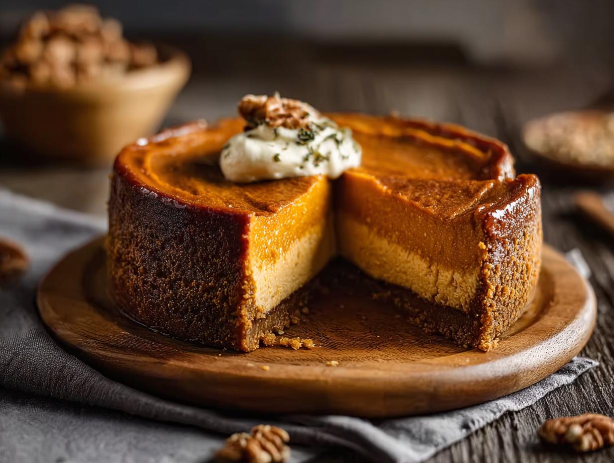 Sweet Potato Cheesecake: Easy Festive Recipe - Sweet Potato Cheesecake - main visual representation