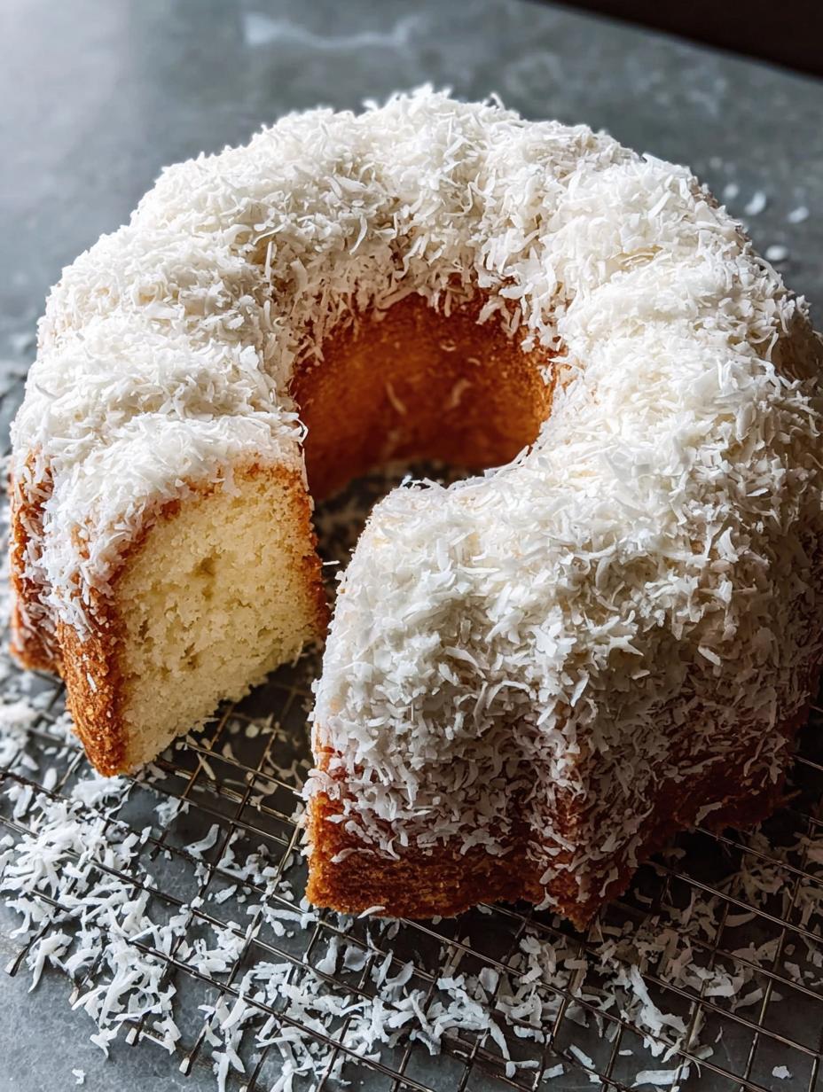 Tom Cruise Coconut Bundt - moist and tender crumb with creamy coconut frosting