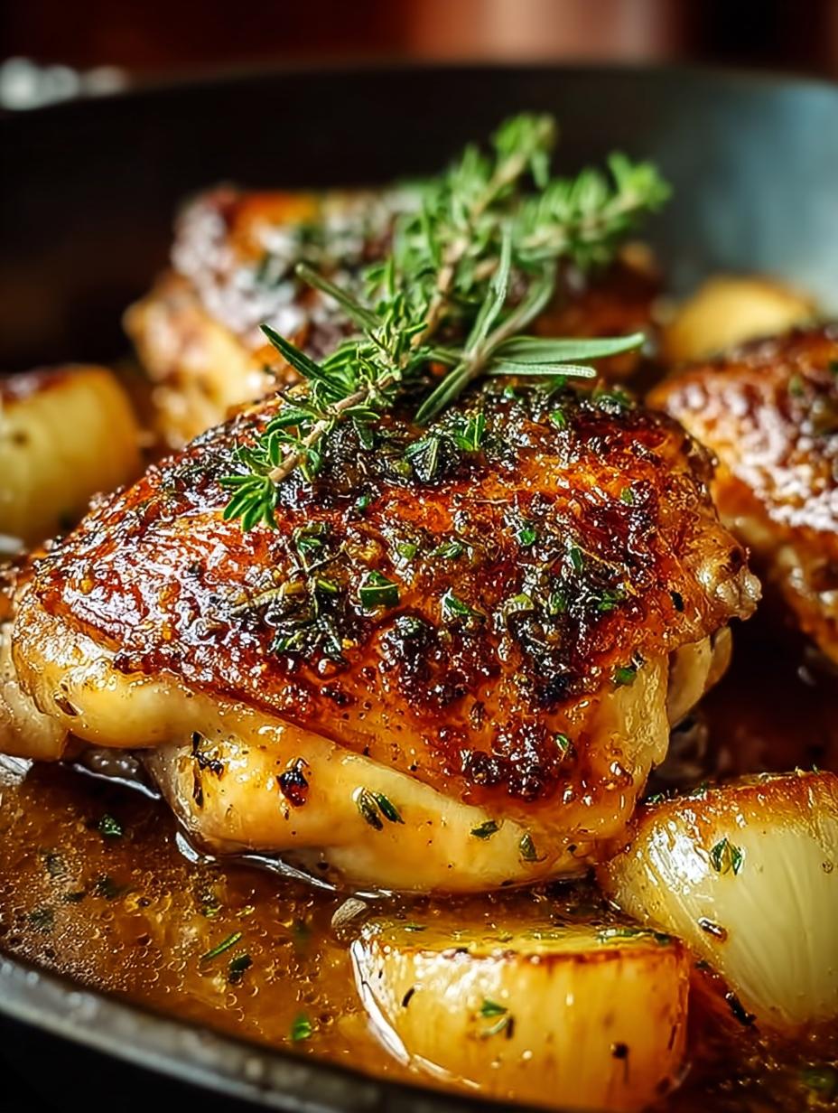 Apple Cider Braised Chicken