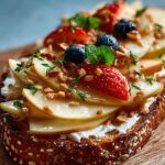 Apple Tahini Toast
