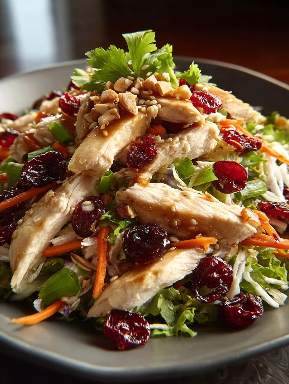 Asian Chicken Cranberry Salad