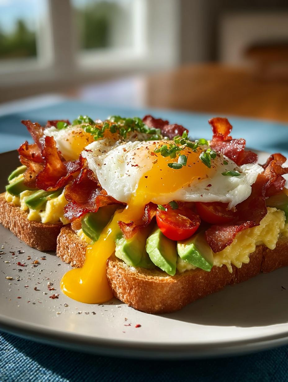 Bacon Egg Avocado Toast