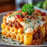 Baked Stuffed Rigatoni Beef