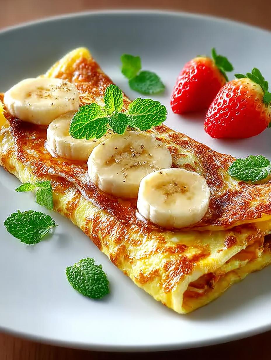 Banana Omelette Banana Sweet