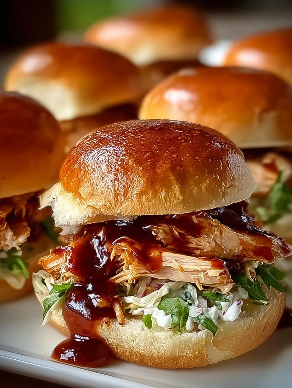 BBQ Chicken Sliders: 12 Irresistible Mini Sandwiches 5 BBQ Chicken Sliders: 12 Irresistible Mini Sandwiches - Bbq Chicken Sliders - main visual representation
